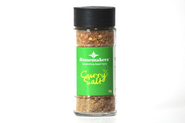 Combo Pack of Natural, Preservative-Free Salts - Red Chili Salt and Curry Salt, 200g