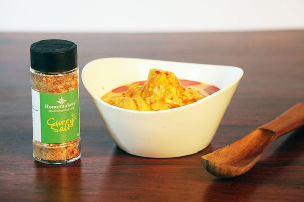 Combo Pack of Natural, Preservative-Free Salts - Red Chili Salt and Curry Salt, 200g