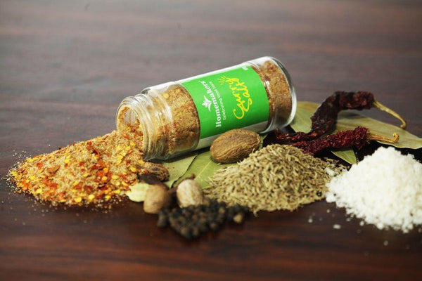 Combo Pack of Natural, Preservative-Free Salts - Red Chili Salt and Curry Salt, 200g