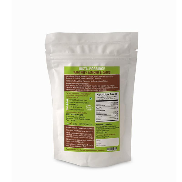 Combo Travel Pack - Instant Porridge Mixes & Dry Dates Powder (Pack of 5), 50g each