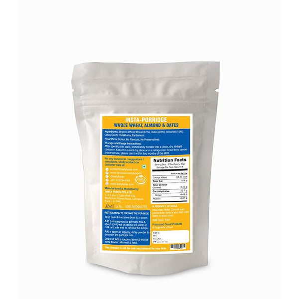 Combo Travel Pack - Instant Porridge Mixes & Dry Dates Powder (Pack of 5), 50g each