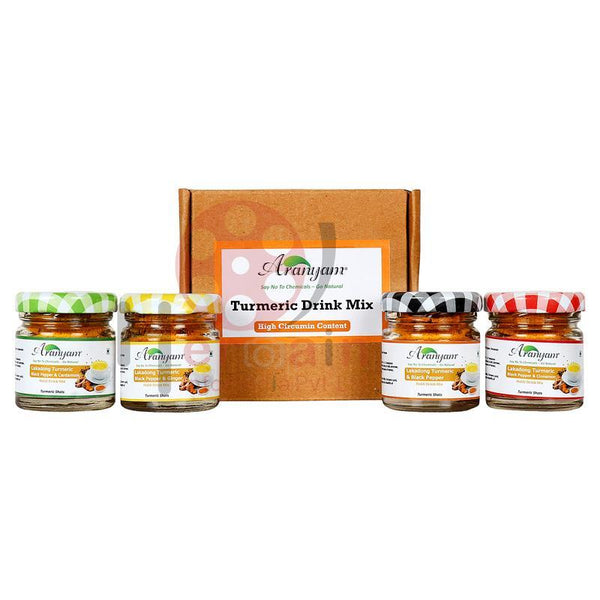 Turmeric Latte/ Detox Tea Mix - Combo Pack of 4 Flavours, 400g