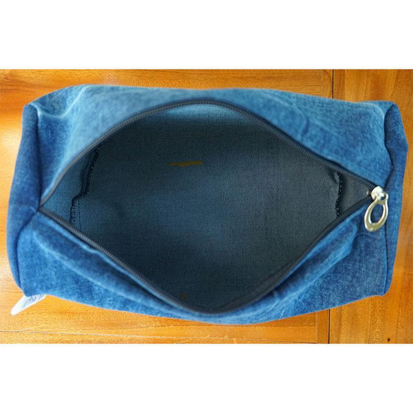 Cosmetic Pouches made with Upcycled Jeans (Set of 3)