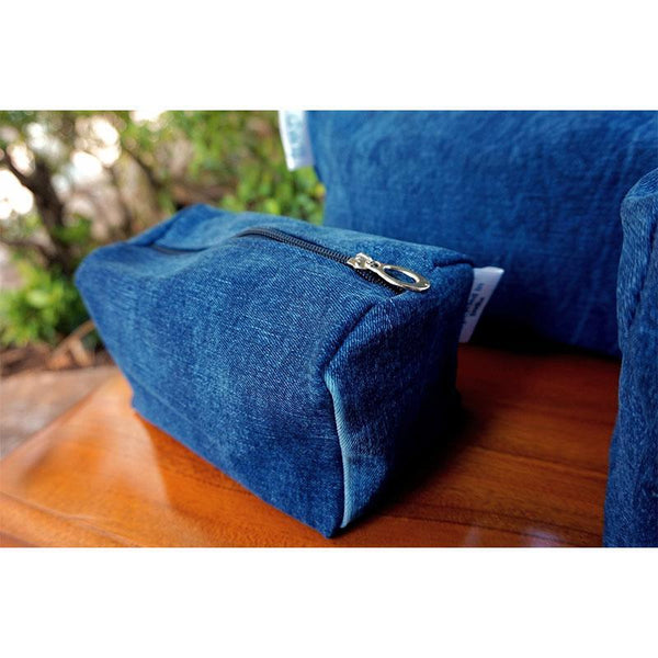 Cosmetic Pouches made with Upcycled Jeans (Set of 3)