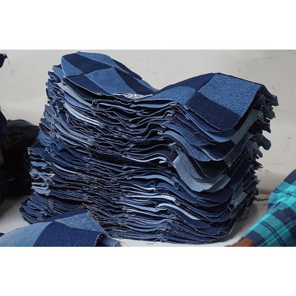 Cosmetic Pouches made with Upcycled Jeans (Set of 3)