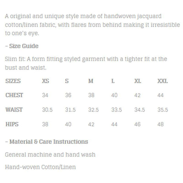 Handwoven Cotton-Linen Jacquard Collar Shirt - Khaki