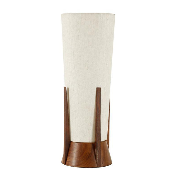Pyramid Wooden Table Lamp Handcrafted by Traditional Artisans