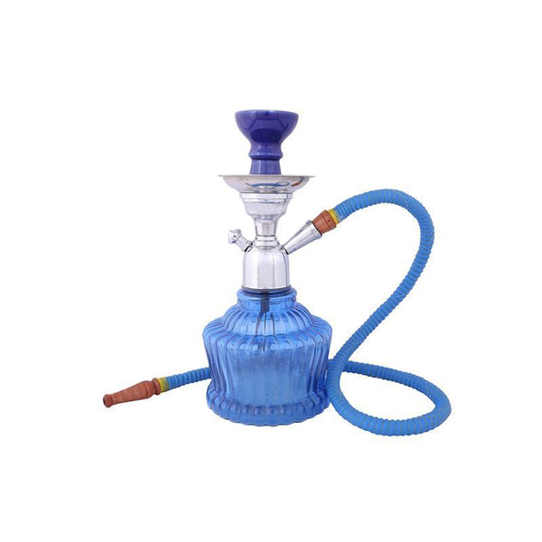 Maharaja Hookah Pot Created by Traditional Artisans - Blue