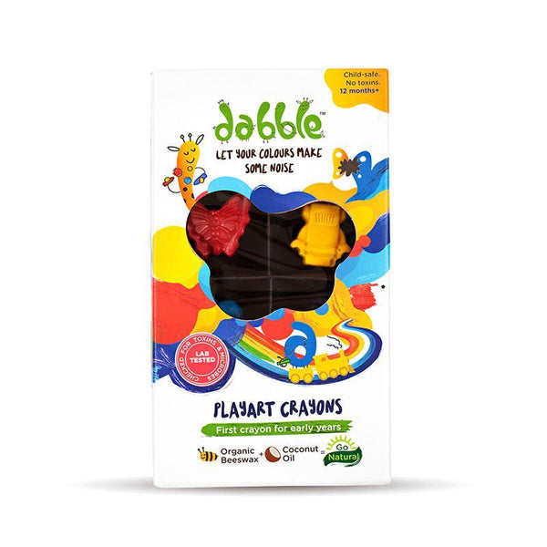 Child-Safe Crayons Made of Beeswax and Natural Dyes - Box of 8