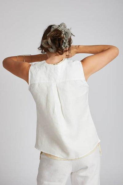 Women's Natural Hemp Crossroad Over Jacket - White