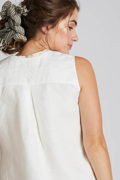 Women's Natural Hemp Crossroad Over Jacket - White