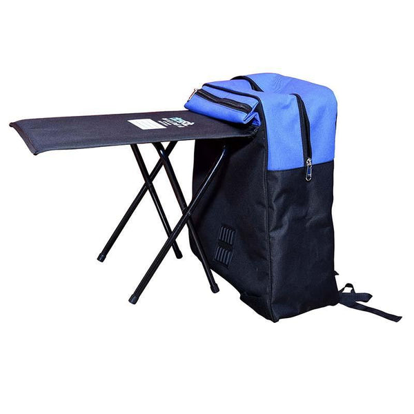 DESKITBackpack Convertible into Study Table - Created by Marginalised Women Artisans (25 Litres) - Blue