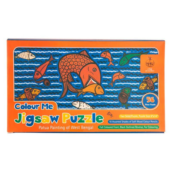 Children's Colouring Kit and Jigsaw Puzzle - Patua Painting