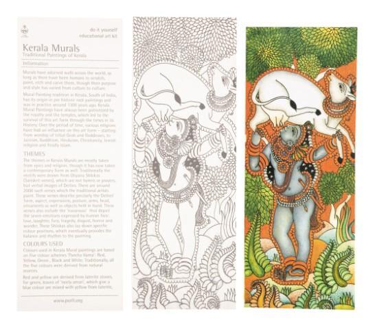 Children's Educational Colouring Kit - Kerala Mural