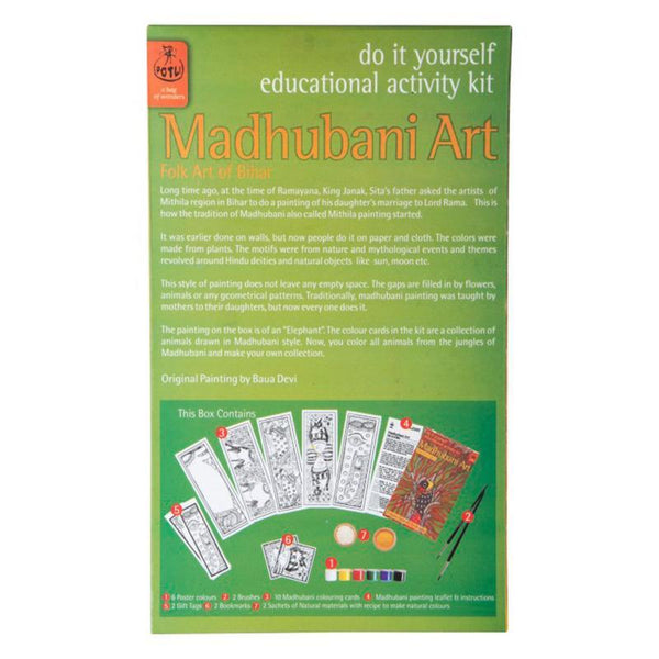 Children's Educational Colouring Kit - Madhubani Painting