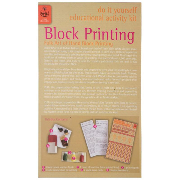 Children's Educational Hand Block Printing Kit