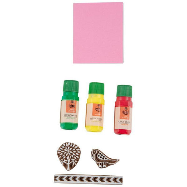 Children's Educational Hand Block Printing Kit