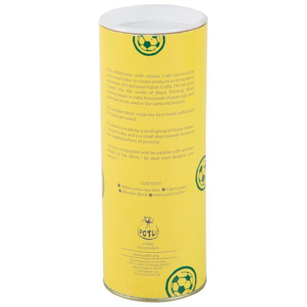 Block Print your T-shirt Kit - Yellow FIFA