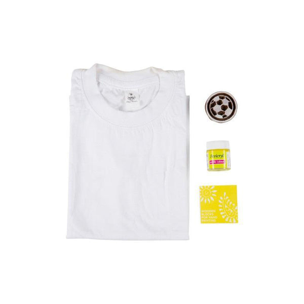 Block Print your T-shirt Kit - Yellow FIFA