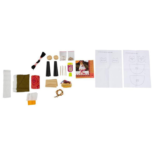 Children's Indian Doll Making Kit - Gujarat