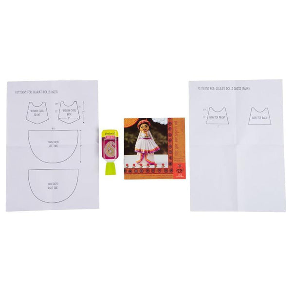 Children's Indian Doll Making Kit - Gujarat