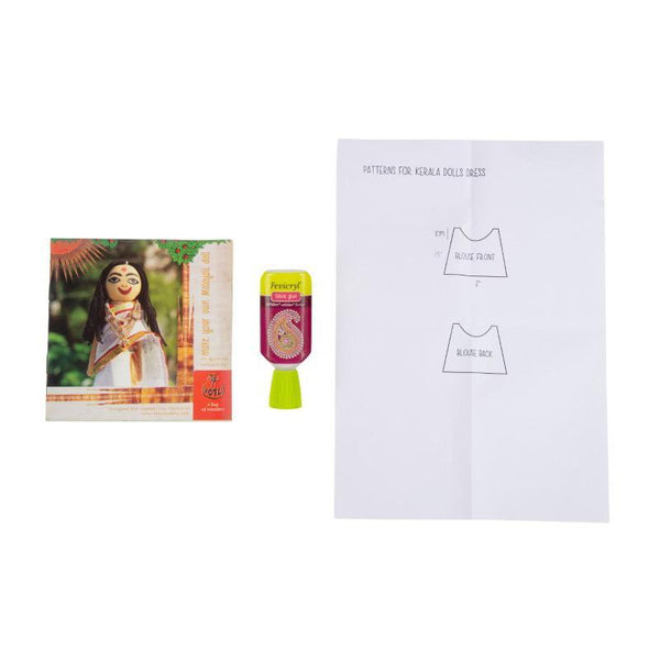Children's Indian Doll Making Kit - Kerala