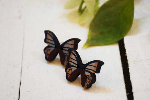 Butterfly Fly Away Earrings Hand Painted by Women Artisans
