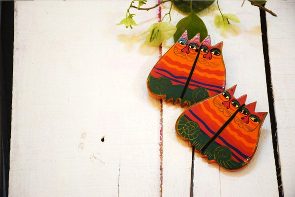 Chatori Billi Earrings Hand Painted by Women Artisans