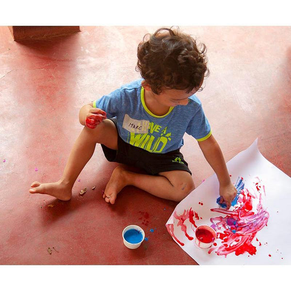 Child-Safe Finger Paints Made from Natural Ingredients - Set of 3 Colours