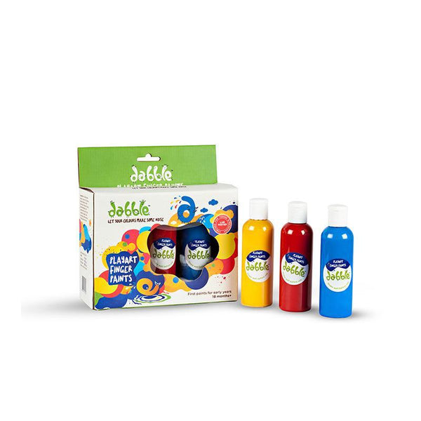 Child-Safe Finger Paints Made from Natural Ingredients - Set of 3 Colours
