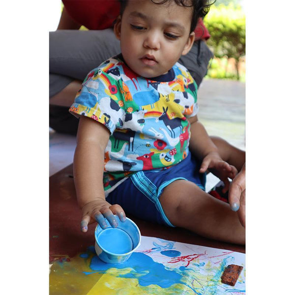 Child-Safe Finger Paints Made from Natural Ingredients - Set of 3 Colours