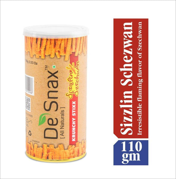 Combo Pack of Indian Snacks - 2 Chakli Sticks + Krunchy Stixx  1 Masala Magic and 1 Sizzlin Szechwan (Pack of 4)