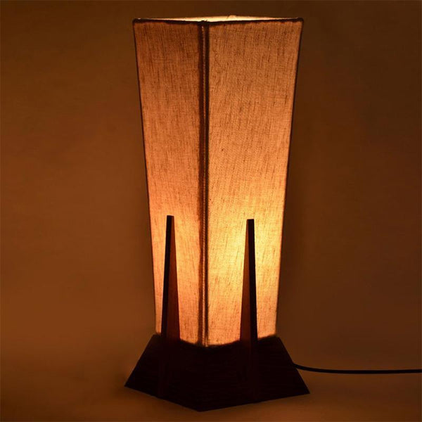 Table Lamp in Sheesham Wood created by Traditional Artisans