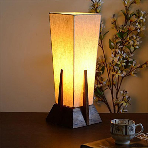 Table Lamp in Sheesham Wood created by Traditional Artisans