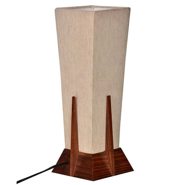 Table Lamp in Sheesham Wood created by Traditional Artisans