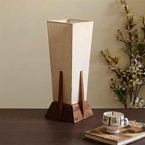 Table Lamp in Sheesham Wood created by Traditional Artisans