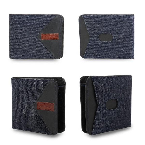 Upcycled Denim Men's Bifold Wallet/ Card Holder