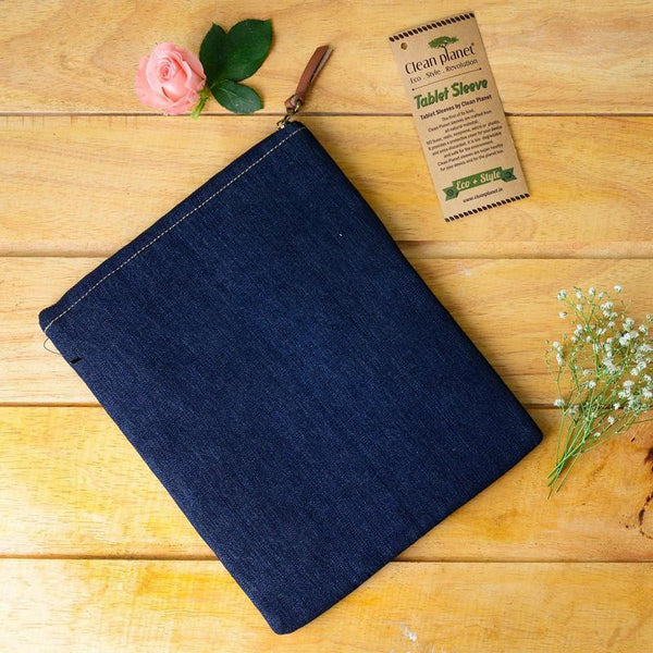 Upcycled Denim Pocket Tablet Sleeve