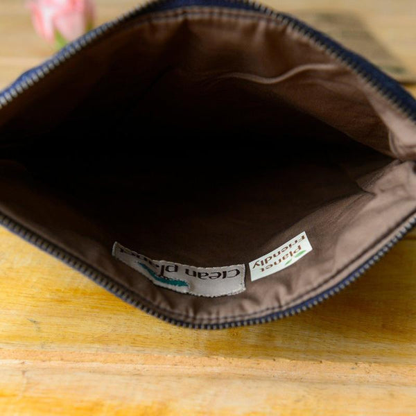 Upcycled Denim Pocket Tablet Sleeve