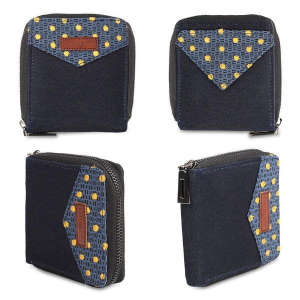 Upcycled Denim Women's Half Wallet