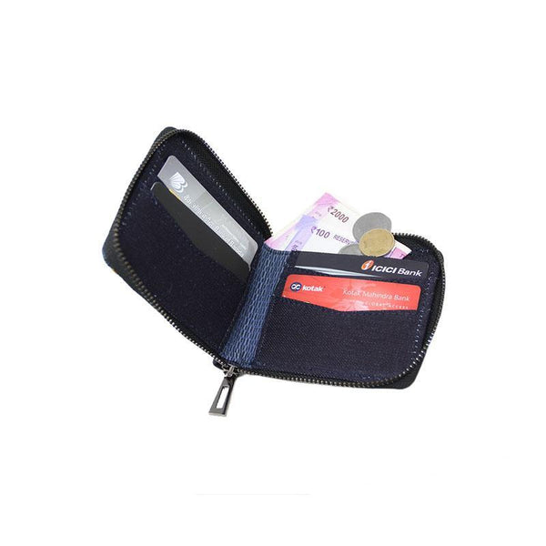Upcycled Denim Women's Half Wallet