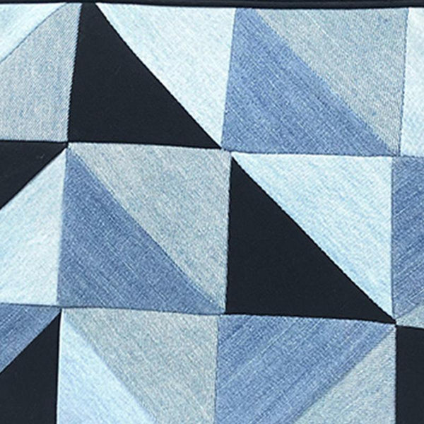 Upcycled Denim Laptop Sleeve - Rectangular Patchwork