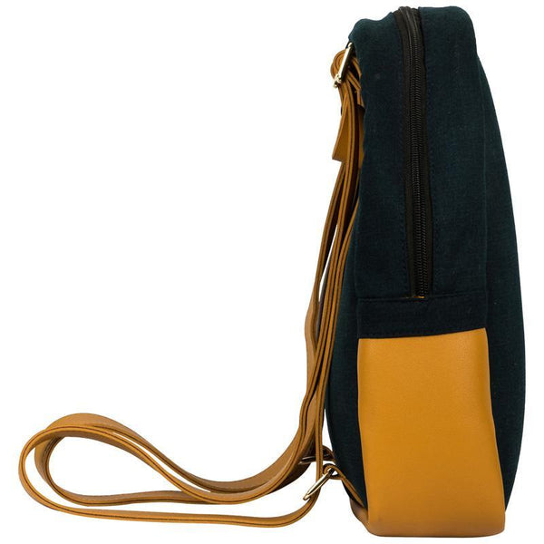 Mini Denim Backpack Handmade by Women Artisans