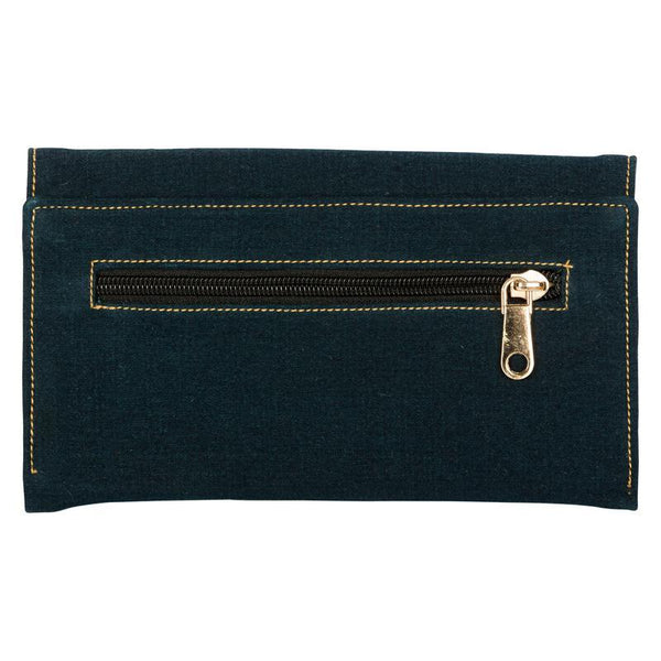 Denim Women's Wallet Handmade by Women Artisans