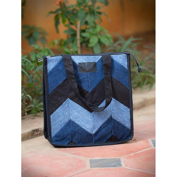 Upcycled Denim Lunch Bag
