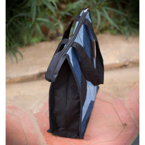 Upcycled Denim Lunch Bag