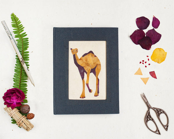 Floral Diary with Camel Motif Handmade by Women Artisans (100 pages)
