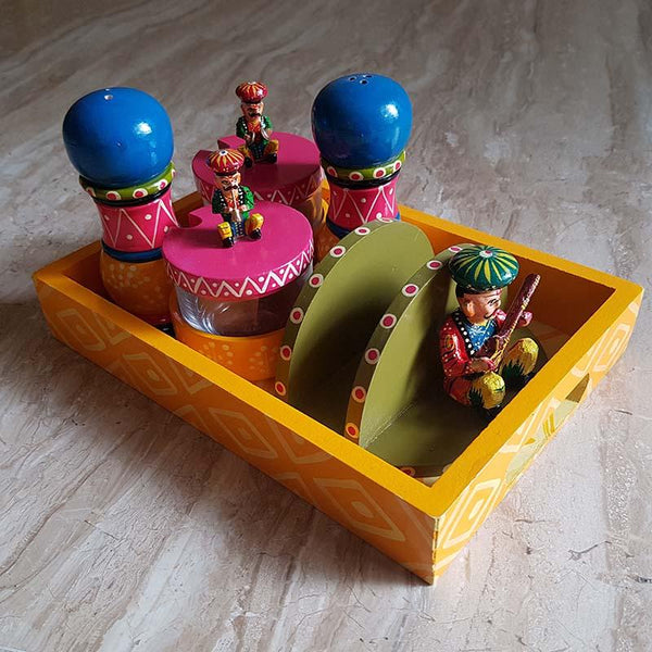 Dining Essentials in Handcarved Banarasi Woodwork