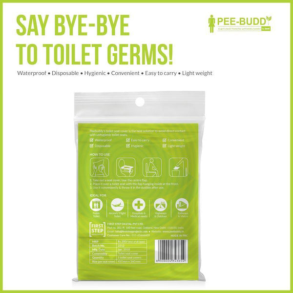 PeeBuddy Disposable, Waterproof Toilet Seat Covers