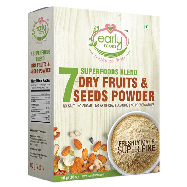 Dry Fruit & Seeds Powder for Kids - Blend of 7 Indian Super Foods, 100g
